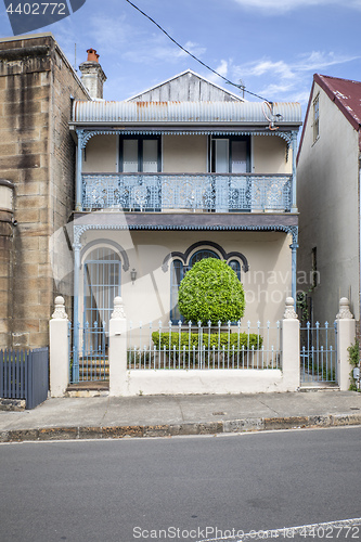 Image of a typical terrace house in Sydney Australia