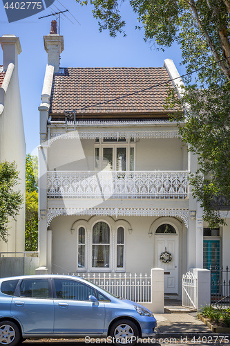 Image of a typical terrace house in Sydney Australia