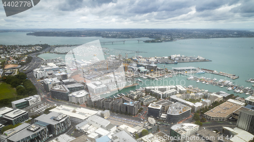 Image of view to the Auckland harbour New Zealand