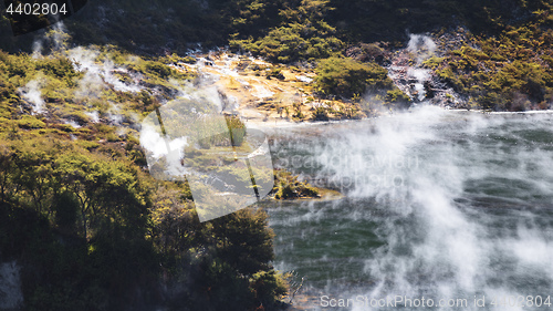 Image of volcanic lake at waimangu