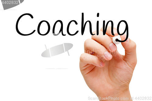 Image of Coaching Handwritten With Black Marker