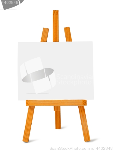 Image of Small easel and canvas