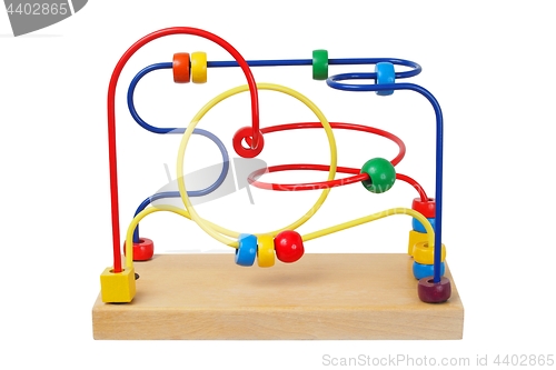 Image of Wooden toy on white