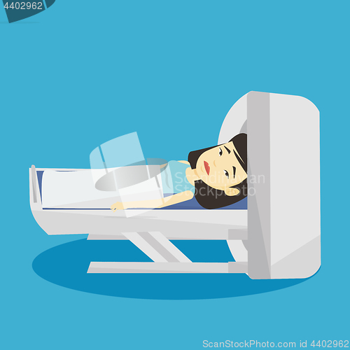 Image of Magnetic resonance imaging vector illustration.