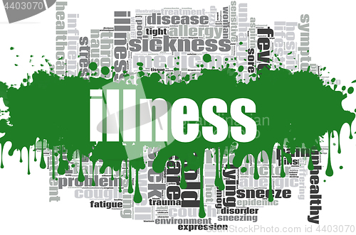 Image of Illness word cloud design