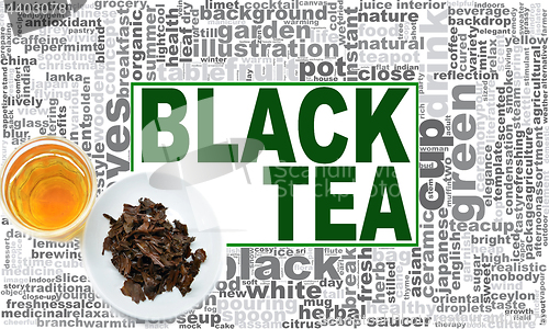 Image of Black tea word cloud