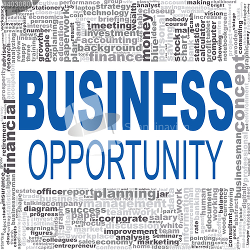 Image of Business opportunity word cloud
