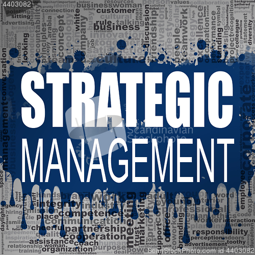 Image of Strategic management word cloud