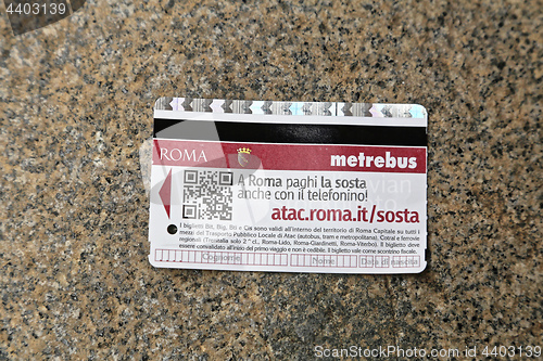 Image of Rome Transport Ticket