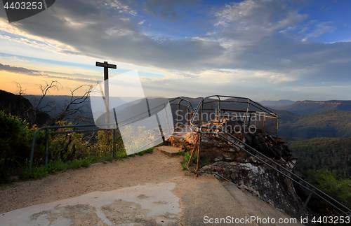 Image of Leura Blue Mountains Australia mountain valley views