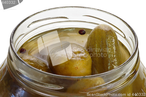 Image of Glass of Gherkins