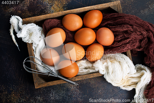 Image of raw eggs