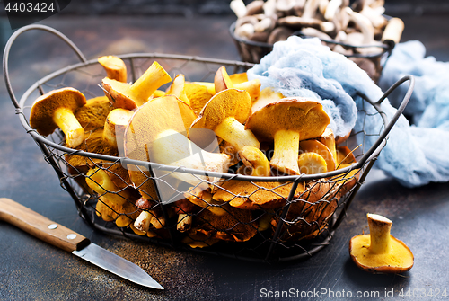 Image of raw mushrooms