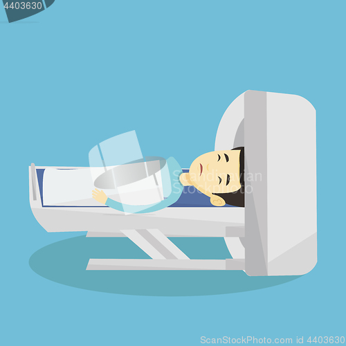 Image of Magnetic resonance imaging vector illustration.