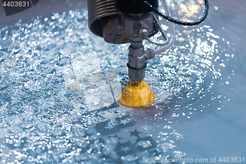 Image of CNC water jet cutting machine