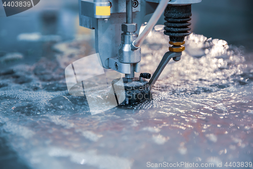 Image of CNC water jet cutting machine