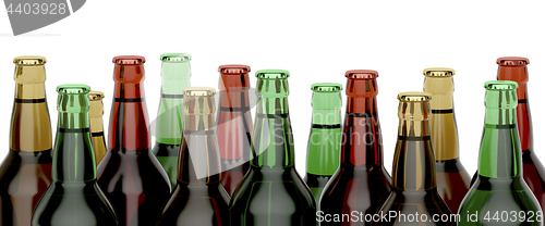 Image of Many beer bottles