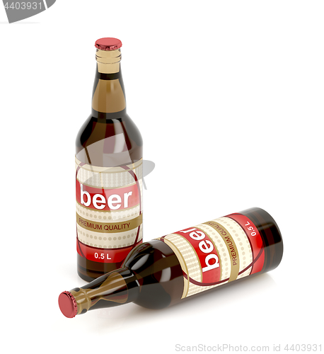 Image of Two beer bottles