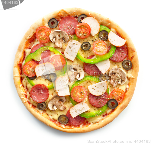 Image of freshly baked pizza