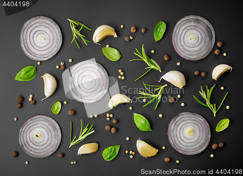 Image of fresh herbs and spices