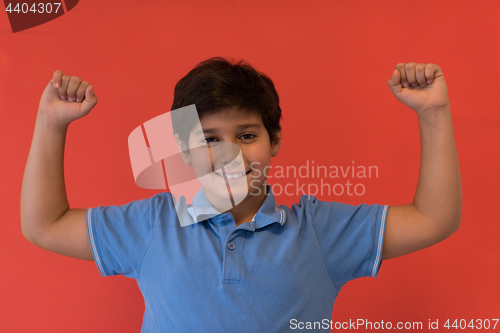 Image of Portrait of a happy young boy