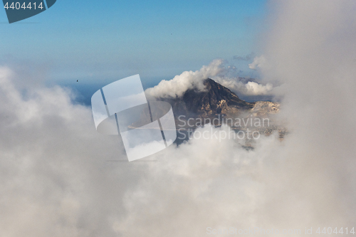 Image of Monte Cofano in clouds. Sicily, Italy