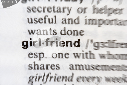 Image of Girlfriend word