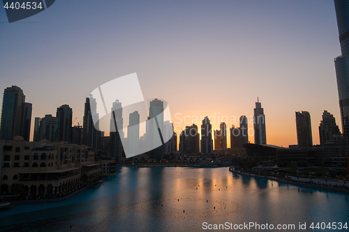 Image of musical fountain in Dubai