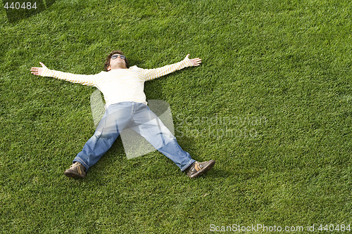 Image of Sleeping on the grass