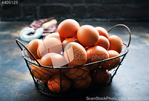 Image of raw eggs