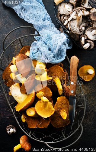 Image of raw mushrooms