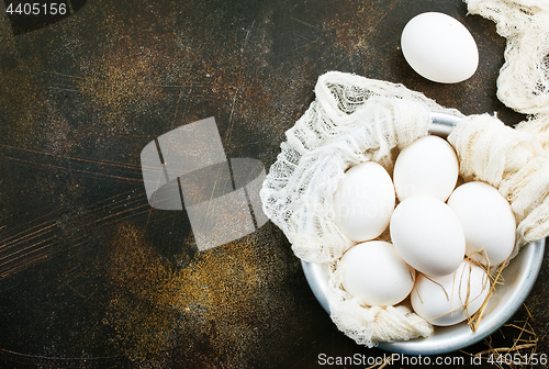 Image of raw eggs