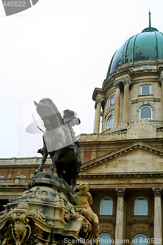 Image of sculpture, situated near royal palace