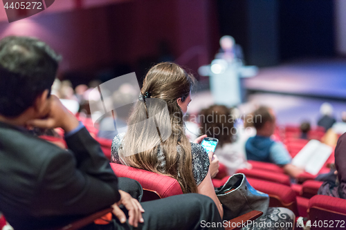 Image of Speaker at Expert Conference and Presentation.