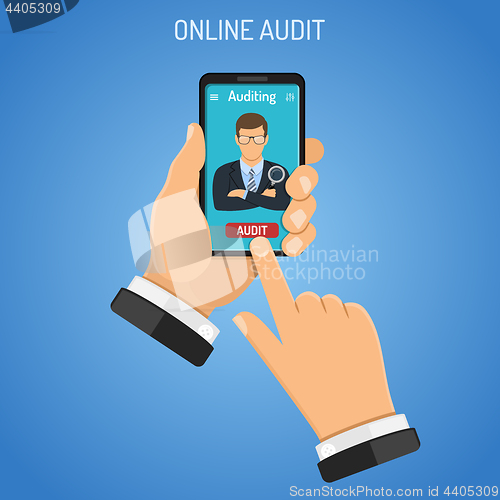 Image of Online Auditing, Tax, Accounting Concept