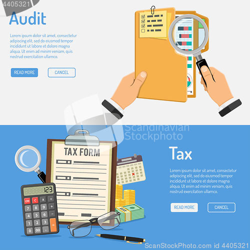 Image of Auditing, Tax and Business Accounting Banners