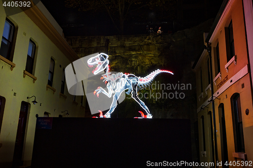 Image of Illuminosaurus at Vivid Sydney 2018