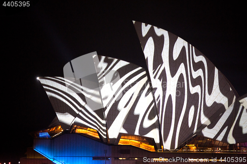 Image of Vivid Sydney - Opera House swirl patterns