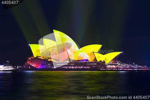 Image of Sydney Opera House during Vivid Sydney 2018 festival