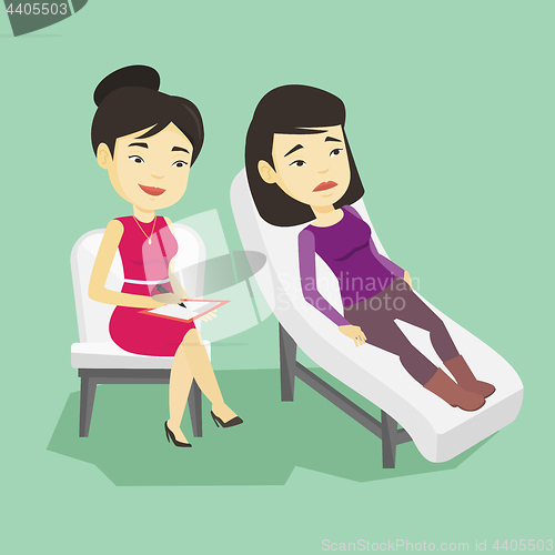 Image of Psychologist having session with patient.