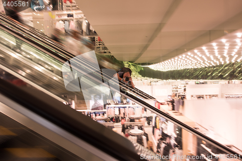 Image of photographer at the mall