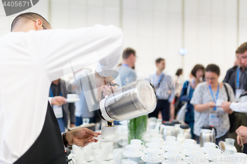 Image of Coffee break at conference meeting.