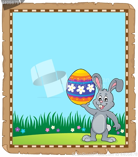 Image of Parchment with Easter bunny topic 3