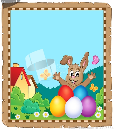 Image of Parchment with Easter bunny topic 8