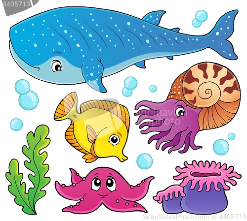 Image of Ocean life theme set 1