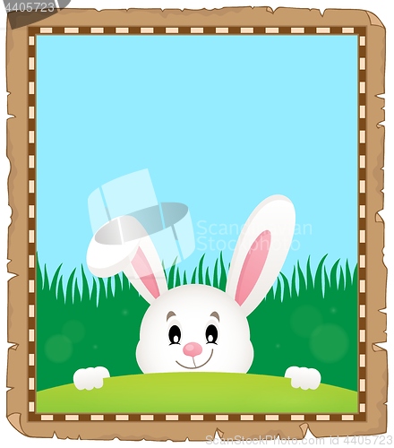 Image of Parchment with lurking Easter bunny 3