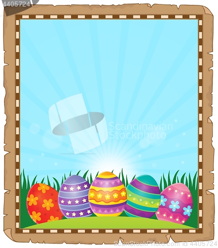 Image of Parchment with Easter eggs 1