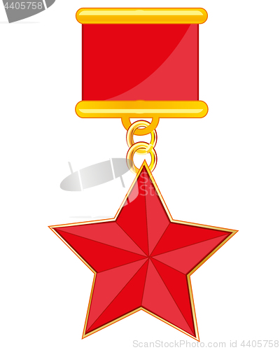 Image of Medal with star