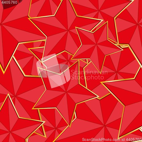Image of Red star background