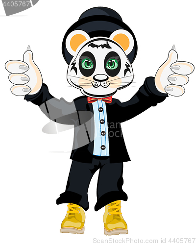 Image of Animal panda in suit